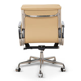 Ashton Low Back Office Chair - Light Brown Leather Office Chair Yus Furniture-Core