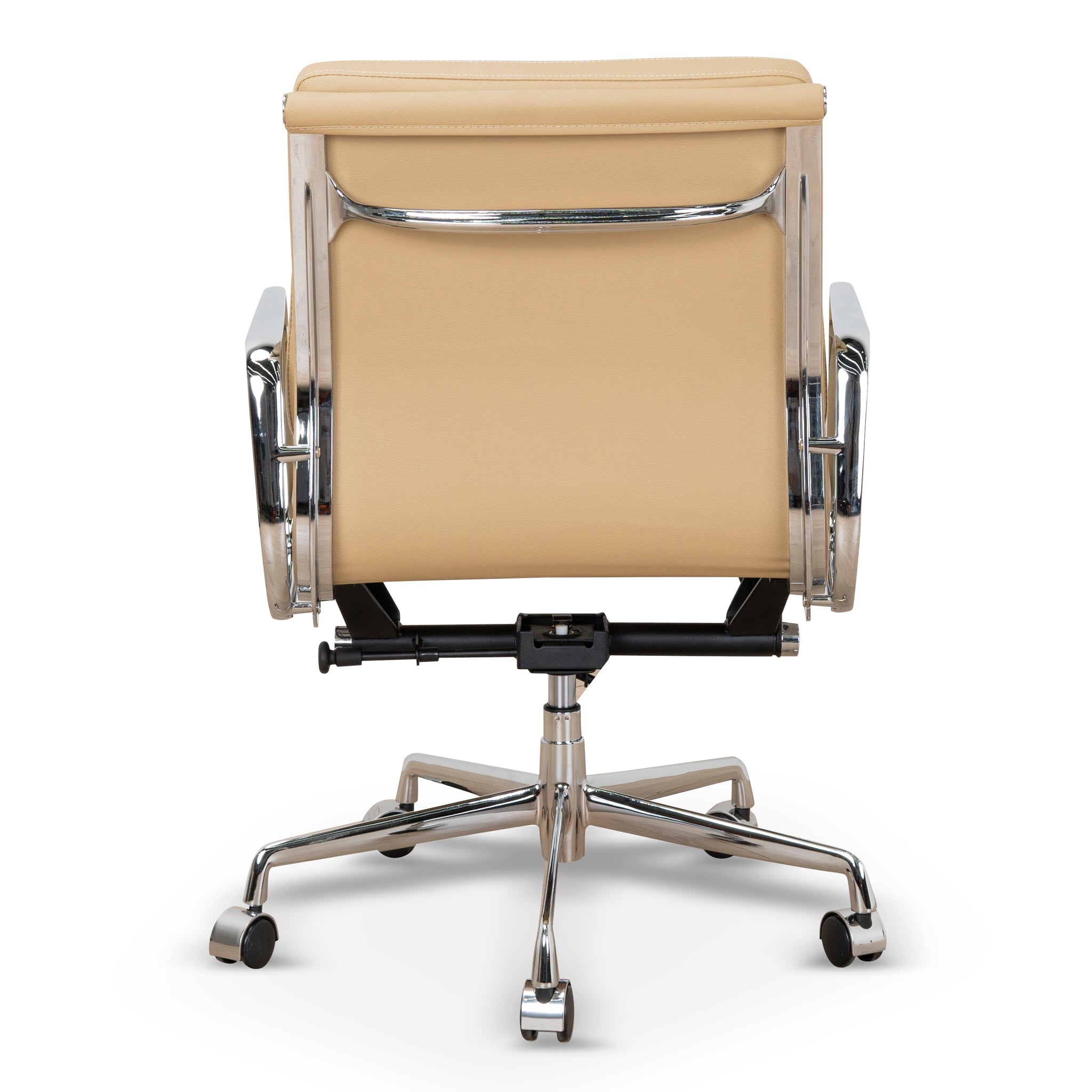 Ashton Low Back Office Chair - Light Brown Leather Office Chair Yus Furniture-Core