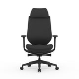 Velsan Mesh Office Chair - Full Black with Headrest Office Chair Avone-Core