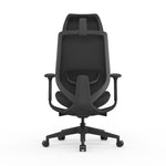 Velsan Mesh Office Chair - Full Black with Headrest Office Chair Avone-Core