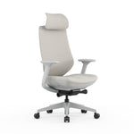Velsan Mesh Office Chair - Light Grey with Headrest Office Chair Avone-Core