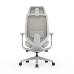 Velsan Mesh Office Chair - Light Grey with Headrest Office Chair Avone-Core