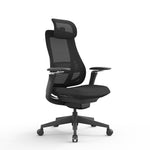Sevanto Mesh Office Chair - Full Black with Headrest Office Chair Avone-Core