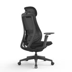 Sevanto Mesh Office Chair - Full Black with Headrest Office Chair Avone-Core