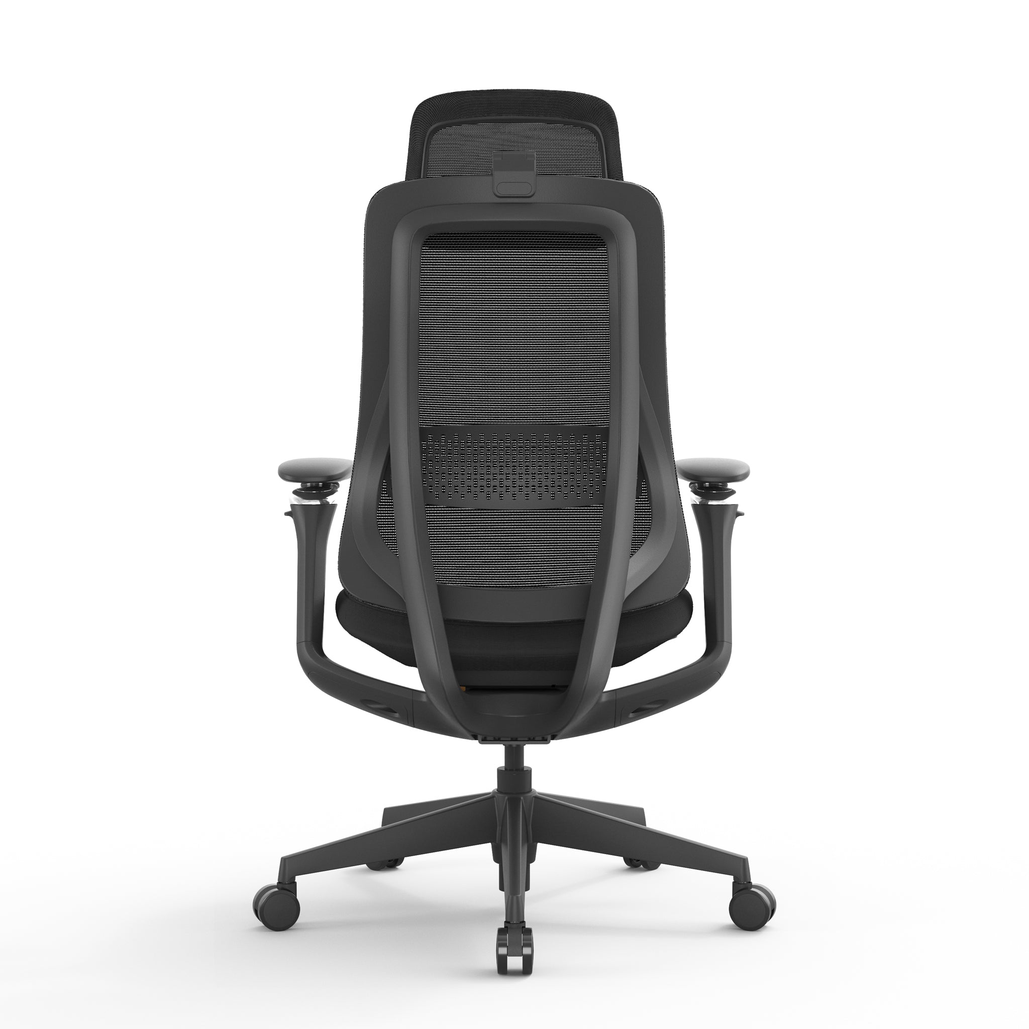 Sevanto Mesh Office Chair - Full Black with Headrest Office Chair Avone-Core