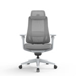 Sevanto Mesh Office Chair - Light Grey with Headrest Office Chair Avone-Core
