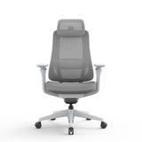 Sevanto Mesh Office Chair - Light Grey with Headrest Office Chair Avone-Core
