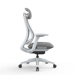 Sevanto Mesh Office Chair - Light Grey with Headrest Office Chair Avone-Core