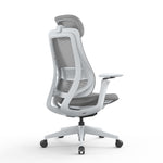 Sevanto Mesh Office Chair - Light Grey with Headrest Office Chair Avone-Core