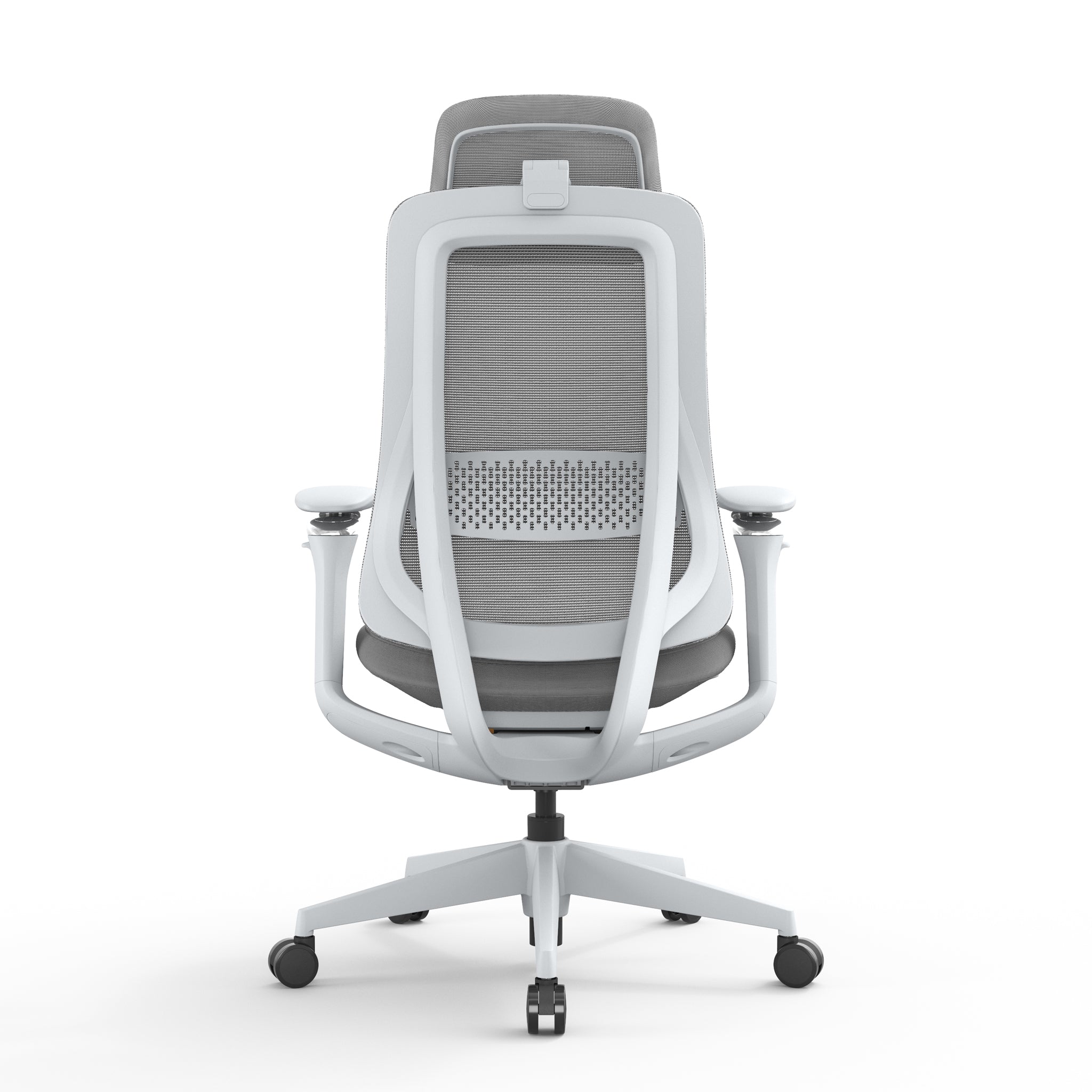 Sevanto Mesh Office Chair - Light Grey with Headrest Office Chair Avone-Core