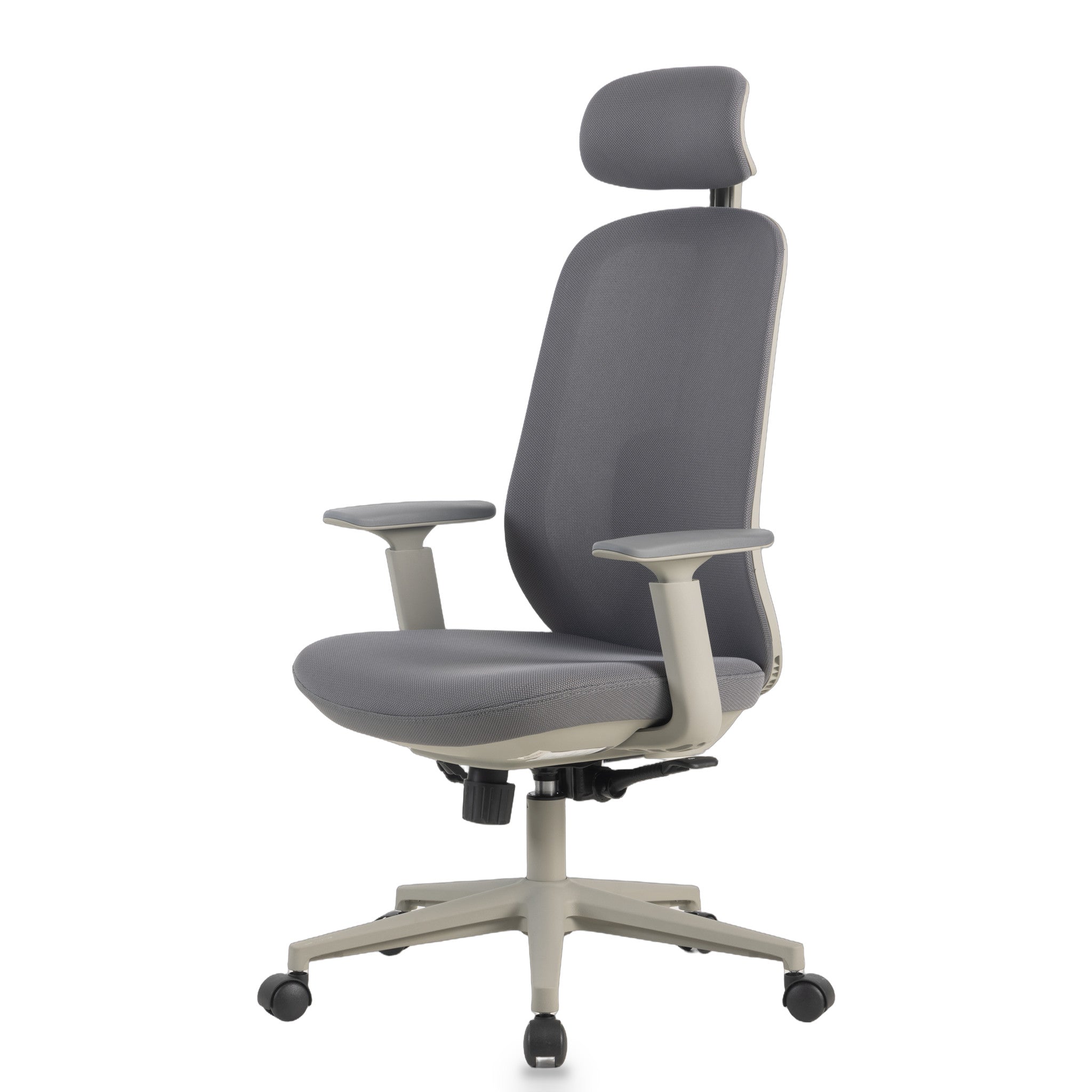 Levian Office Chair with Headrest - Carbon Grey Office Chair LF-Core