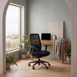Donny Mesh Ergonomic Office Chair - Black Office Chair Unicorn-Core