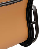 Ex Display - Ashton Low Back Office Chair - Saddle Tan in Black Frame Office Chair Yus Furniture-Core   
