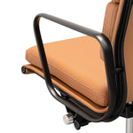 Ex Display - Ashton Low Back Office Chair - Saddle Tan in Black Frame Office Chair Yus Furniture-Core   