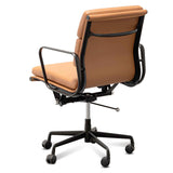 Ex Display - Ashton Low Back Office Chair - Saddle Tan in Black Frame Office Chair Yus Furniture-Core   