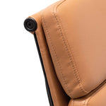 Ex Display - Ashton Low Back Office Chair - Saddle Tan in Black Frame Office Chair Yus Furniture-Core   