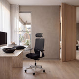Bryce Mesh Ergonomic Office Chair with Headrest - Black Office Chair Unicorn-Core