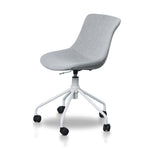 Zima Office Bar Chair - Light Grey with White Base Office Chair LF-Core   