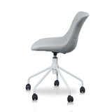 Zima Office Bar Chair - Light Grey with White Base Office Chair LF-Core   