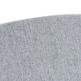 Zima Office Bar Chair - Light Grey with White Base Office Chair LF-Core   