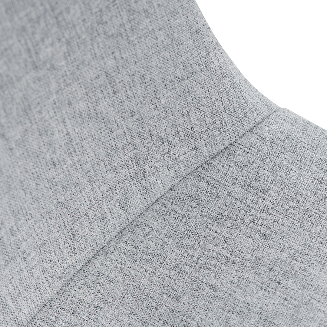 Zima Office Bar Chair - Light Grey with White Base Office Chair LF-Core   