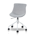 Zima Office Bar Chair - Light Grey with White Base Office Chair LF-Core   