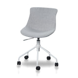 Zima Office Bar Chair - Light Grey with White Base Office Chair LF-Core   