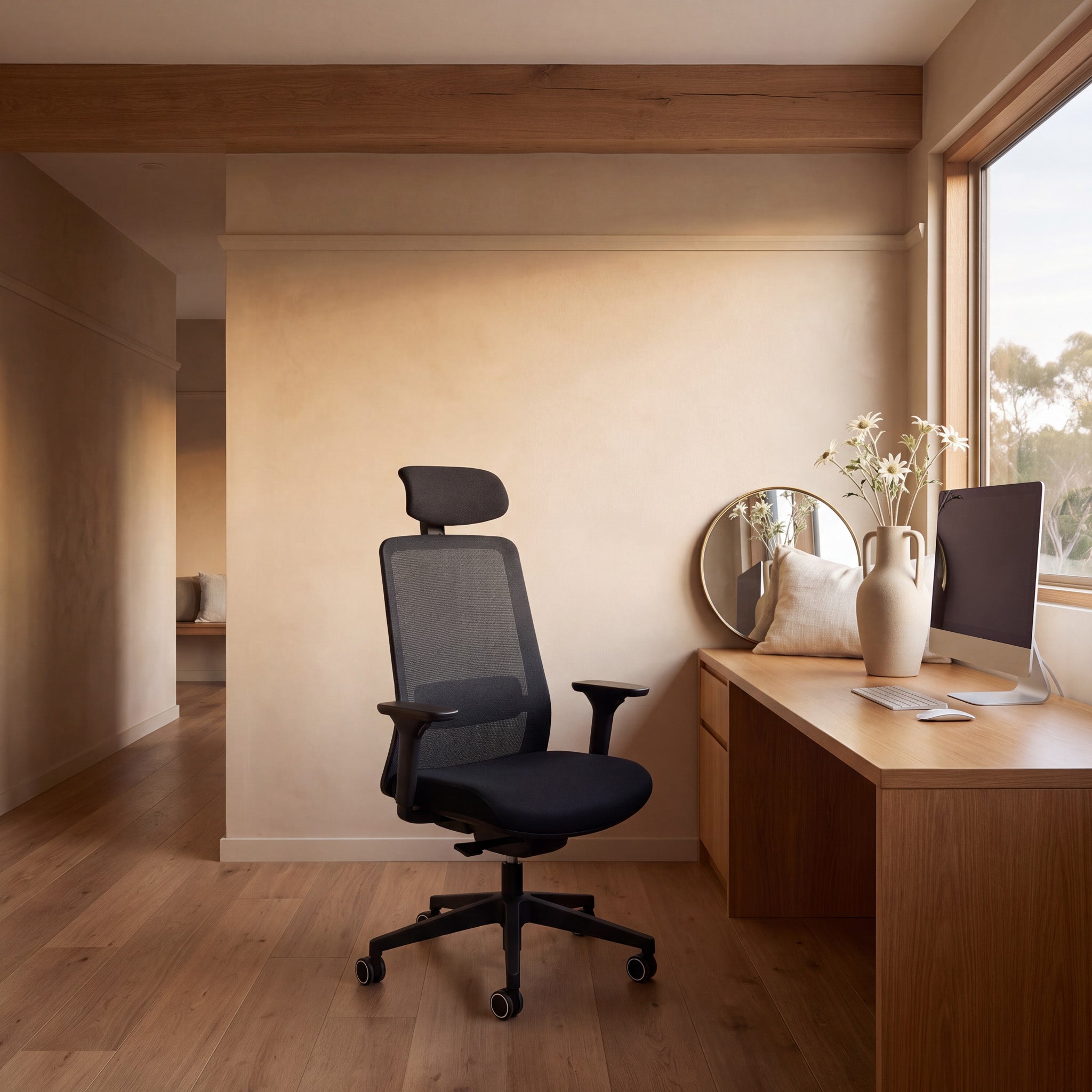 Walther Mesh Office Chair - Full Black Office Chair LF-Core