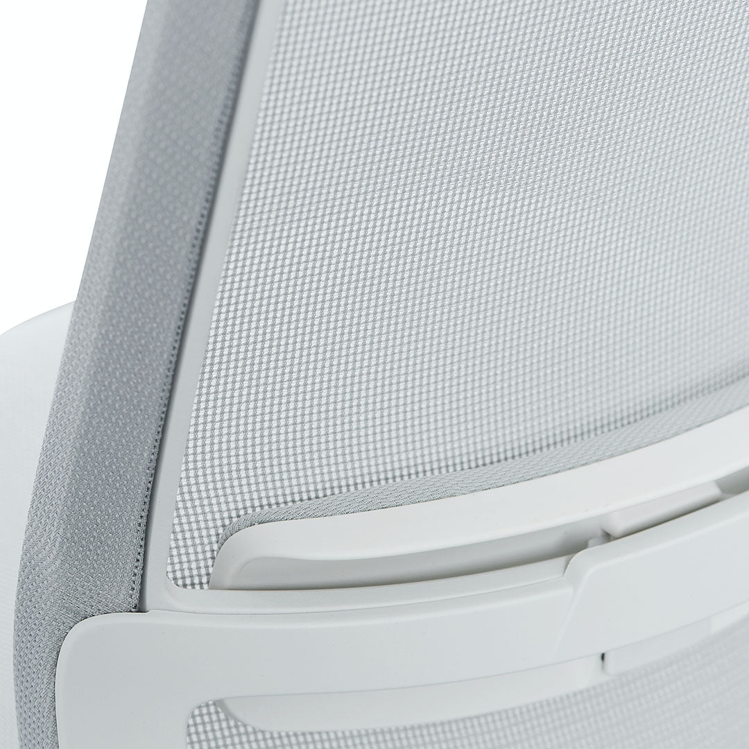Walther Mesh Office Chair - Cloud Grey with White Base Office Chair LF-Core   
