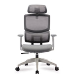 Furrow Mesh Ergonomic Office Chair with Headrest - Grey Office Chair Unicorn-Core   