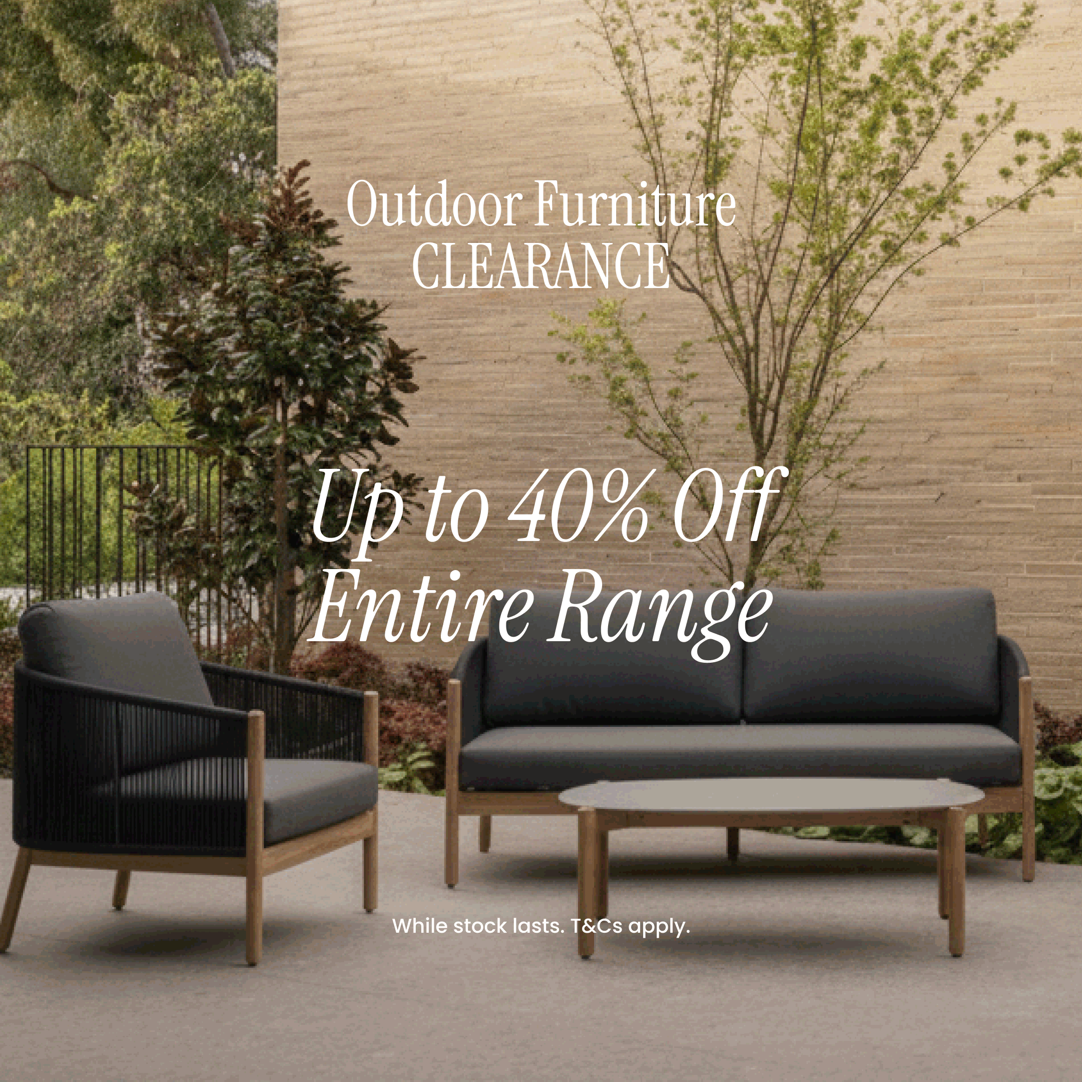 Outdoor Furniture Ex Display Australia | Interior Secrets