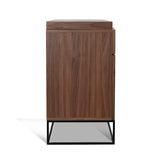 Anwen Extendable Home Office Desk - Walnut Home Office Desk Century-Core