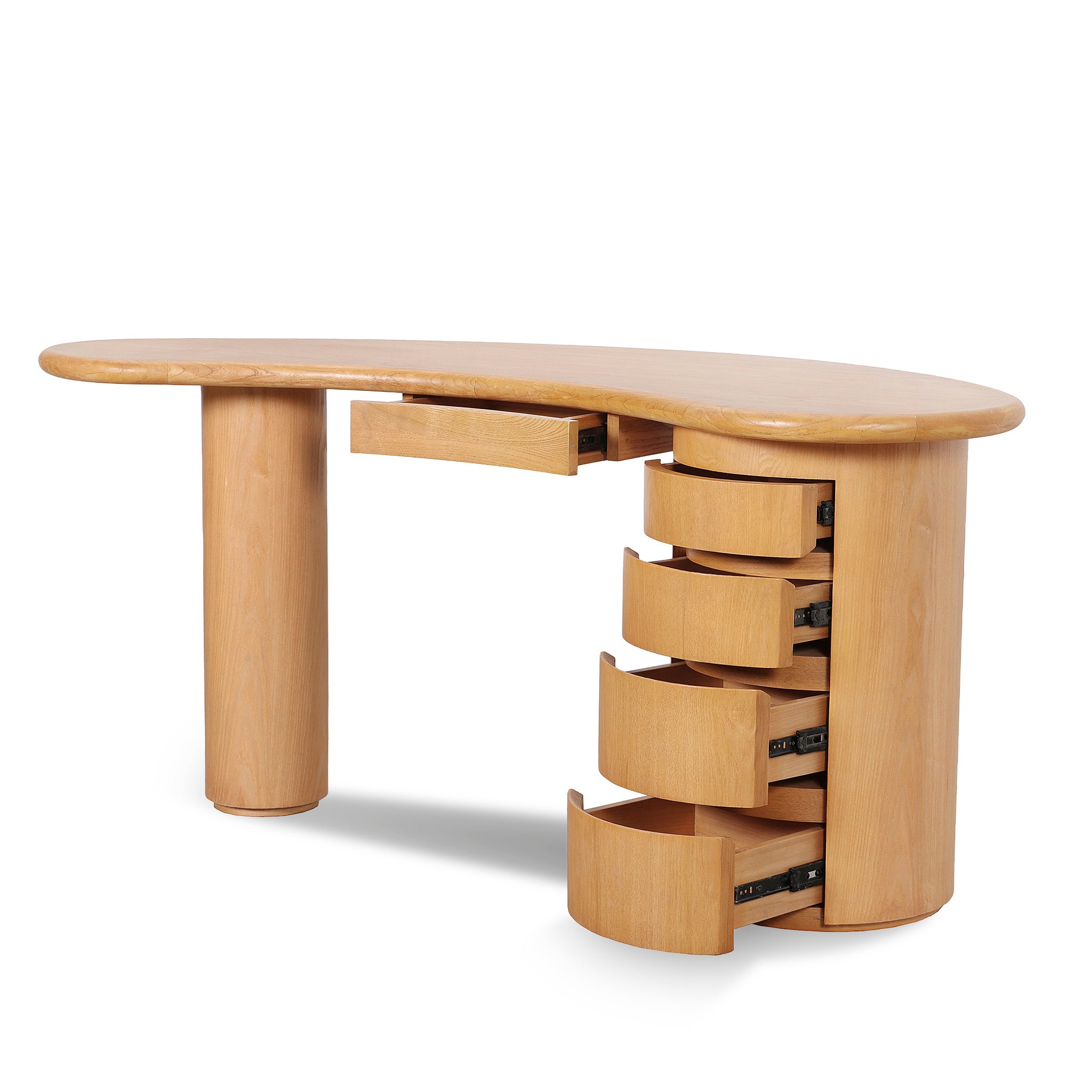 Artois 1.6m Home Office Desk - Natural Home Office Desk Nicki-Core