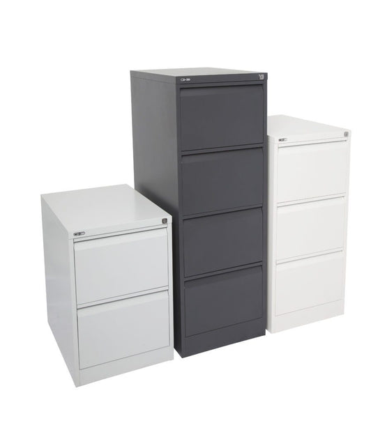 Ex Display - Rotom Standing 3 Drawer Filing Cabinet - White Filing Cabinet Rline-Local   