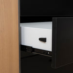 Halo 1.8m Executive Desk Left Return with Black Legs - Natural Office Desk Sun Desk-Core   