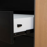 Halo 1.8m Executive Desk Right Return with Black Legs - Natural Office Desk Sun Desk-Core   