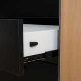 Halo 1.8m Executive Desk Right Return with Black Legs - Natural Office Desk Sun Desk-Core   