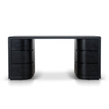 Aiza 1.6m Office Desk - Full Black