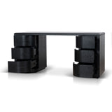 Aiza 1.6m Office Desk - Full Black