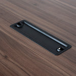 Vogue 3.6m Boardroom Meeting Table - Walnut Top With Black Legs Boardroom Table Sun Desk-Core