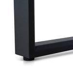 Halo 1.6m Single Seater Natural Office Desk - Black Legs Executive Desk Sun Desk-Core