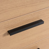 Halo 1.6m Single Seater Natural Office Desk - Black Legs Executive Desk Sun Desk-Core