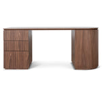Albina 1.77m Left Drawer Office Desk - Walnut Office Desk Century-Core