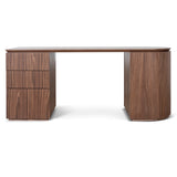 Albina 1.77m Left Drawer Office Desk - Walnut Office Desk Century-Core