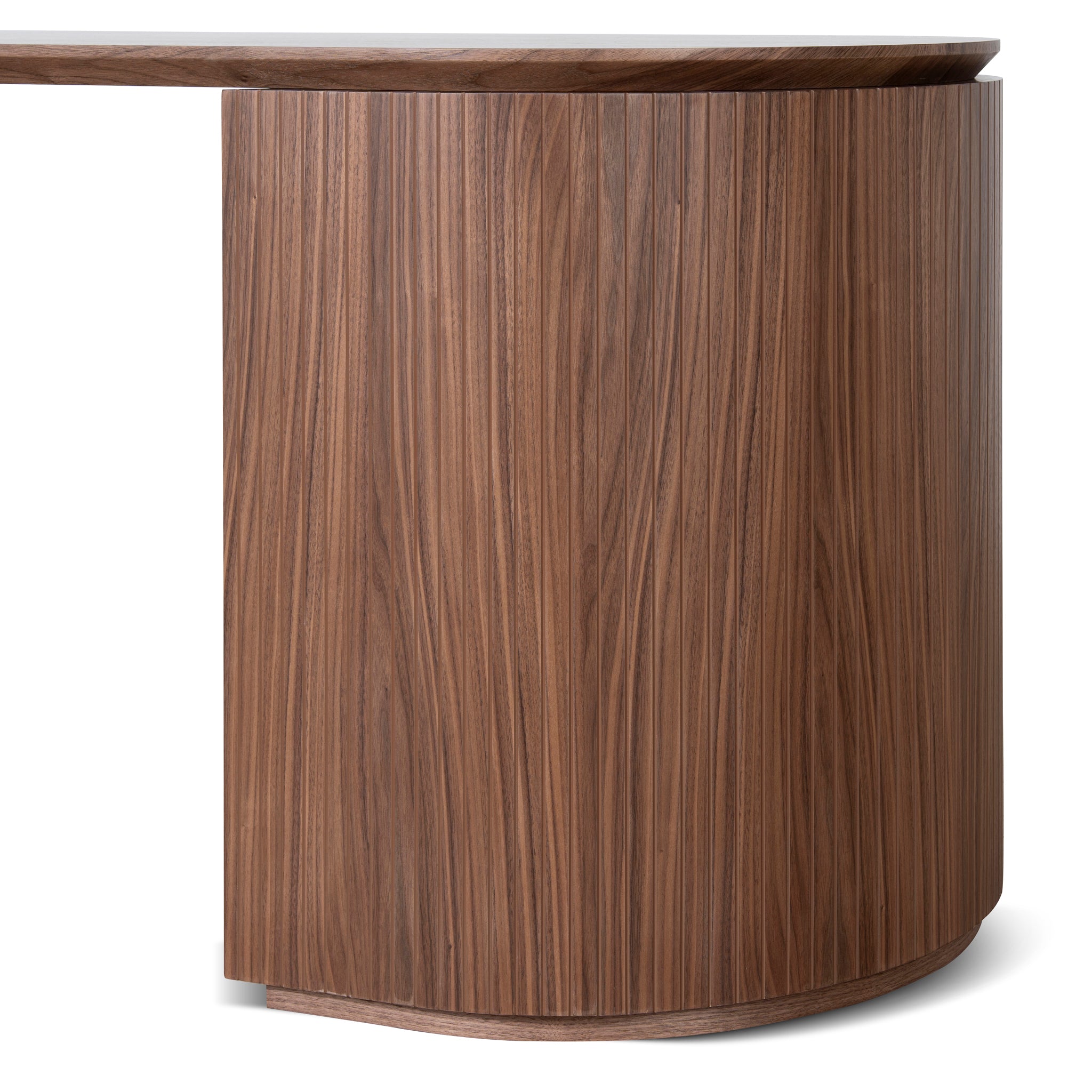 Albina 1.77m Left Drawer Office Desk - Walnut Office Desk Century-Core