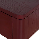 Zevra 1.2m Home Office Desk - Burgundy Red