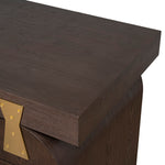 Junon 1.55m New Elm Home Office Desk - Walnut Office Desk Nicki-Core