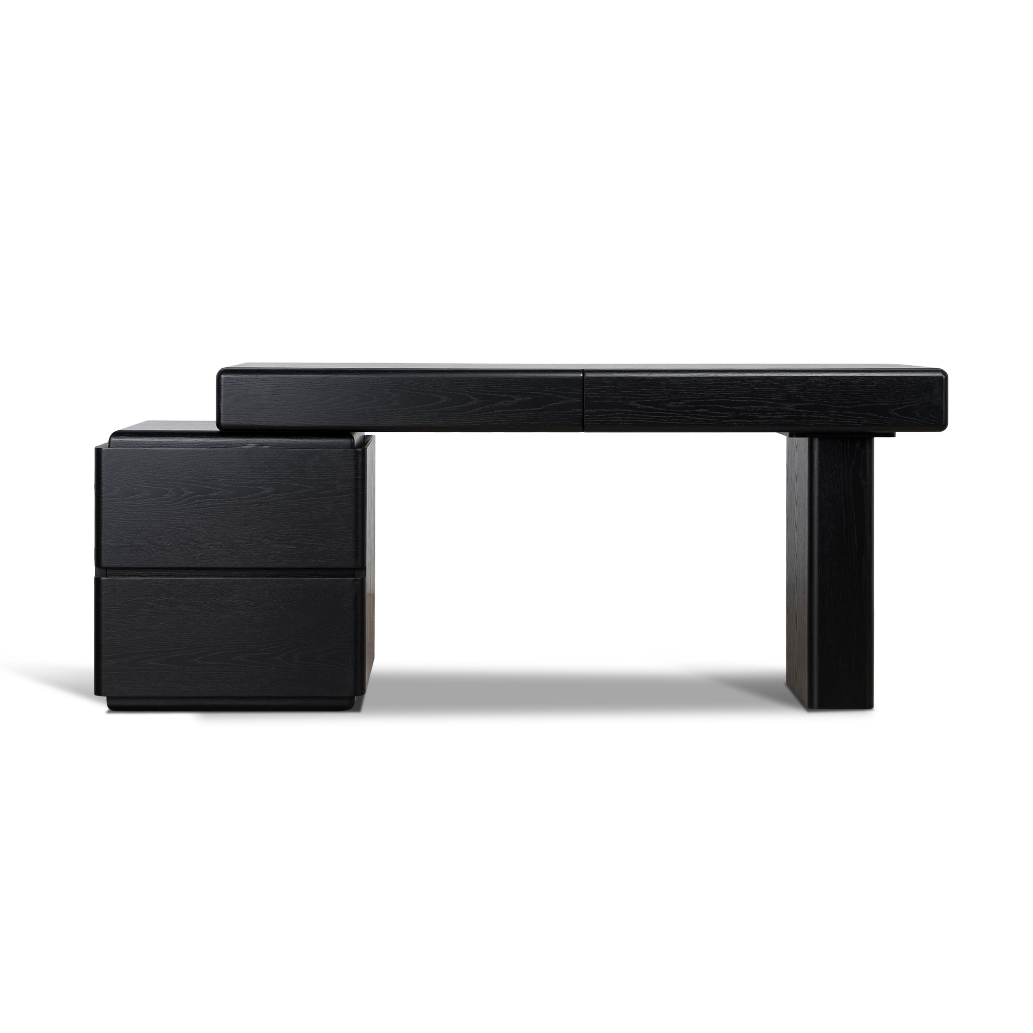 Orrion 1.6m Office desk - Black Oak Office Desk Century-Core