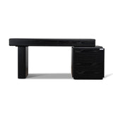 Orrion 1.6m Office desk - Black Oak Office Desk Century-Core