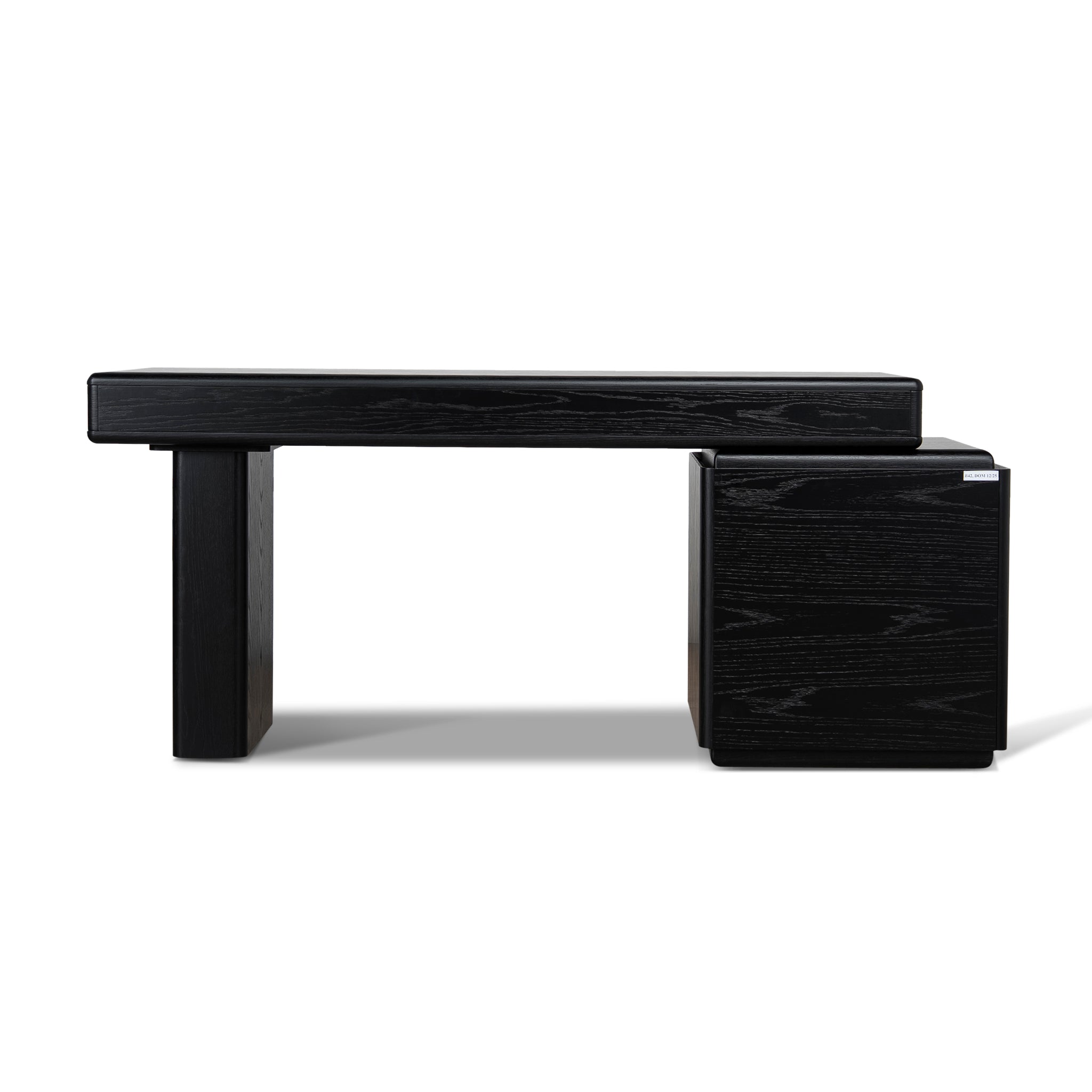 Orrion 1.6m Office desk - Black Oak Office Desk Century-Core